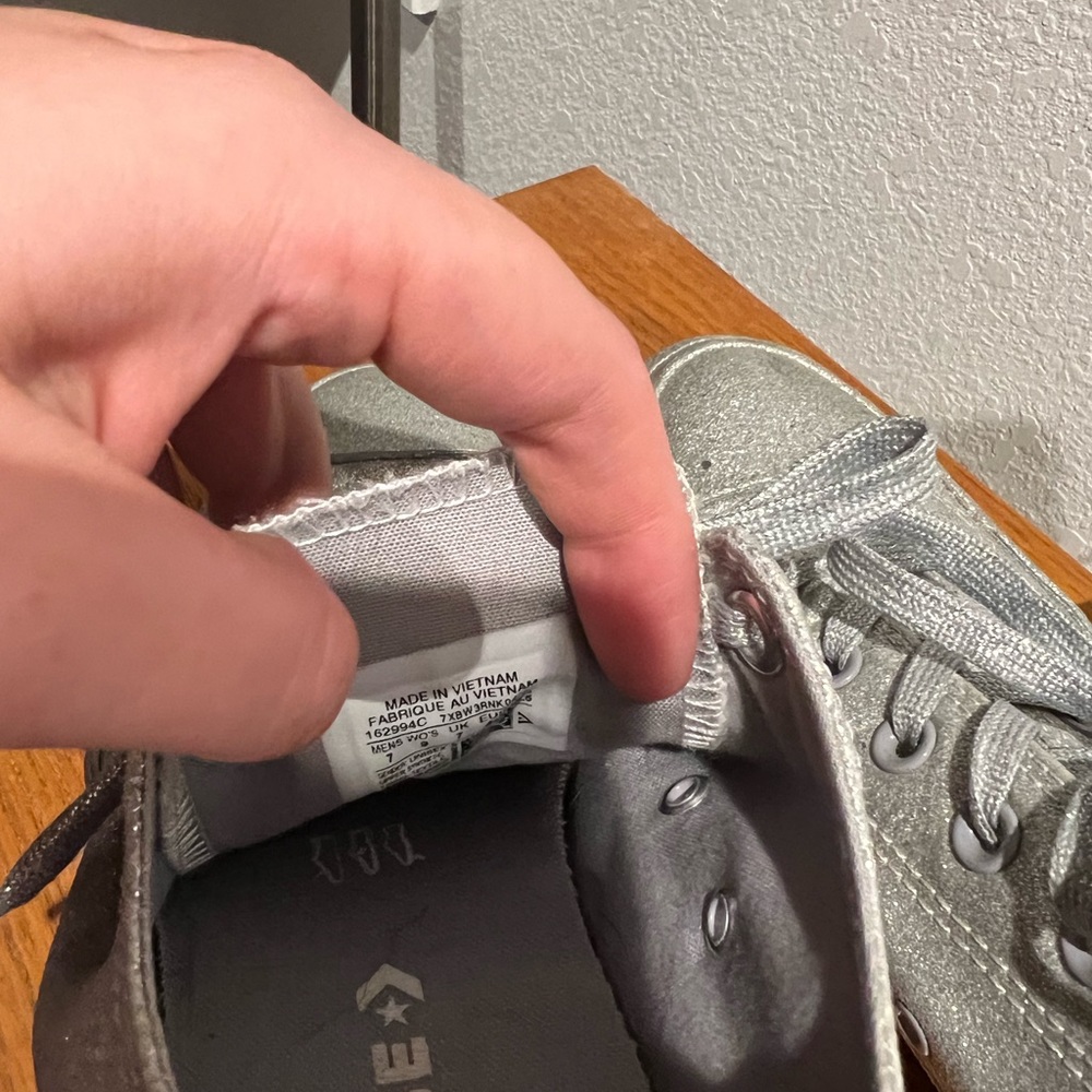 Silver Converse - image 2